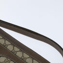 GUCCI GG Supreme Web Sherry Line Bag PVC Beige Gold 41 02 013 Auth 150271-8