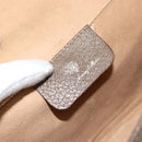 GUCCI GG Supreme Web Sherry Line Clutch Bag PVC Beige Gold 89 01 030 Auth 150272-17