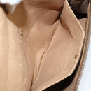 GUCCI GG Supreme Web Sherry Line Clutch Bag PVC Beige Gold 89 01 030 Auth 150272-11