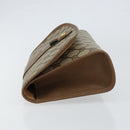 GUCCI GG Supreme Web Sherry Line Clutch Bag PVC Beige Gold 89 01 030 Auth 150272-4