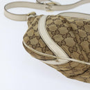 GUCCI GG Canvas Abbey Shoulder Bag Beige Gold 203257 Auth 150275-10