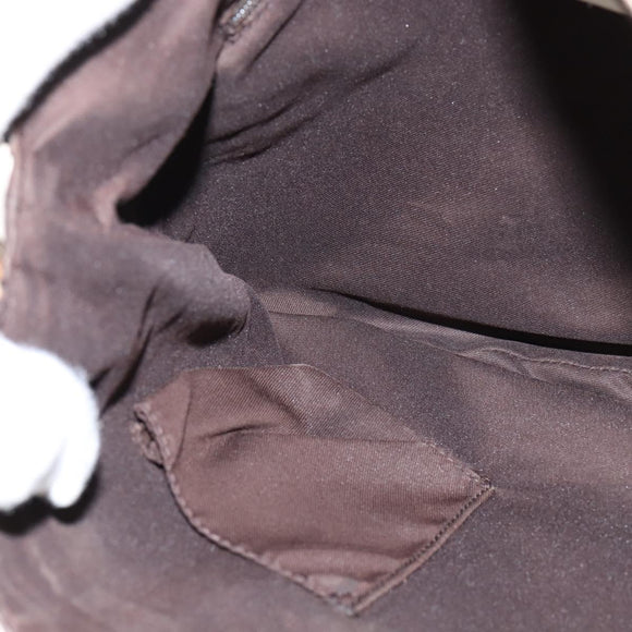 GUCCI GG Canvas Abbey Shoulder Bag Beige Gold 203257 Auth 150275