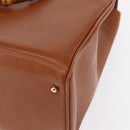 GUCCI Bamboo Hand Bag Leather 2way Brown Gold 002 2855 03222 0 Auth 150280-16