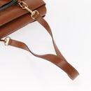 GUCCI Bamboo Hand Bag Leather 2way Brown Gold 002 2855 03222 0 Auth 150280-8