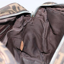 FENDI Zucca Canvas Boston Bag Black Brown Auth 150282-20