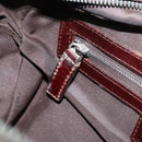 FENDI Zucca Canvas Boston Bag Black Brown Auth 150282-22