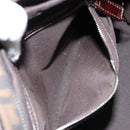 FENDI Zucca Canvas Boston Bag Black Brown Auth 150282-23