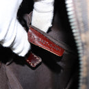 FENDI Zucca Canvas Boston Bag Black Brown Auth 150282-12