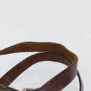 FENDI Zucca Canvas Boston Bag Black Brown Auth 150282-14