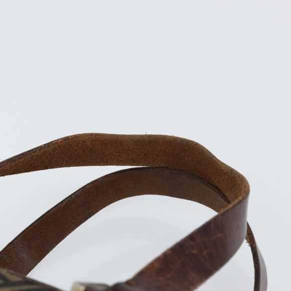 FENDI Zucca Canvas Boston Bag Black Brown Auth 150282