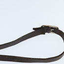 FENDI Zucca Canvas Shoulder Bag Black Brown Auth 150285-8