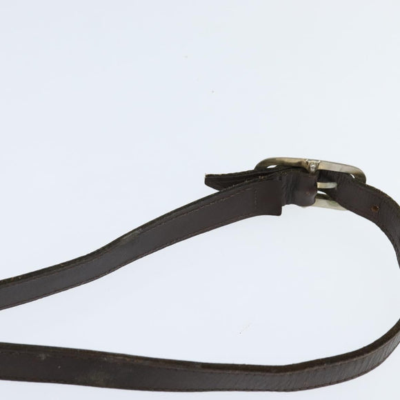 FENDI Zucca Canvas Shoulder Bag Black Brown Auth 150285