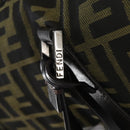 FENDI Zucca Canvas Tote Bag Black Brown Auth 150286-17