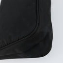 PRADA Accessory Pouch Nylon Black Silver Auth 150288-16
