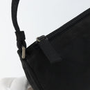 PRADA Accessory Pouch Nylon Black Silver Auth 150288-10