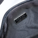 PRADA Accessory Pouch Nylon Black Silver Auth 150288-18