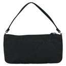 PRADA Accessory Pouch Nylon Black Silver Auth 150288-2