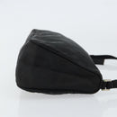PRADA Accessory Pouch Nylon Black Silver Auth 150288-3