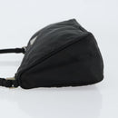 PRADA Accessory Pouch Nylon Black Silver Auth 150288-4