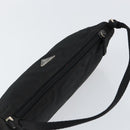 PRADA Accessory Pouch Nylon Black Silver Auth 150288-6