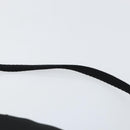 PRADA Accessory Pouch Nylon Black Silver Auth 150288-8