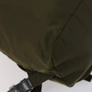 PRADA Backpack Nylon Khaki Silver Auth 150289-19