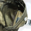 PRADA Backpack Nylon Khaki Silver Auth 150289-28