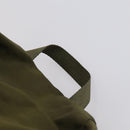 PRADA Backpack Nylon Khaki Silver Auth 150289-14