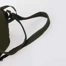 PRADA Backpack Nylon Khaki Silver Auth 150289-8