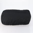 PRADA Boston Bag Nylon 2way Black Silver Auth 150290-5