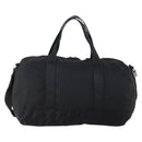 PRADA Boston Bag Nylon 2way Black Silver Auth 150290-2