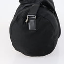 PRADA Boston Bag Nylon 2way Black Silver Auth 150290-4