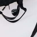 PRADA Boston Bag Nylon 2way Black Silver Auth 150290-9