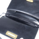 Salvatore Ferragamo Gancini Shoulder Bag Leather Black Gold Auth 150291-10