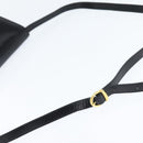 Salvatore Ferragamo Gancini Shoulder Bag Leather Black Gold Auth 150291-7