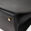 Salvatore Ferragamo Gancini Shoulder Bag Leather Black Gold Auth 150293-11