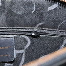 Salvatore Ferragamo Gancini Shoulder Bag Leather Black Gold Auth 150293-20