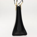 Salvatore Ferragamo Gancini Shoulder Bag Leather Black Gold Auth 150293-4