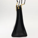 Salvatore Ferragamo Gancini Shoulder Bag Leather Black Gold Auth 150293-5