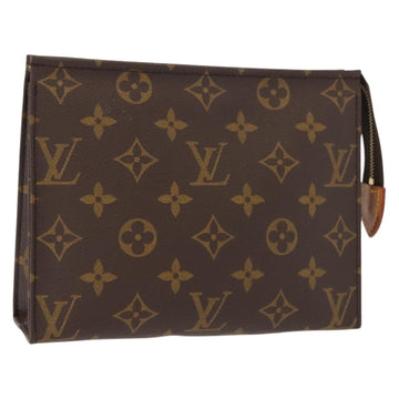 LOUIS VUITTON Monogram Poche Toilette 19 Pouch M47544 LV Auth 150304