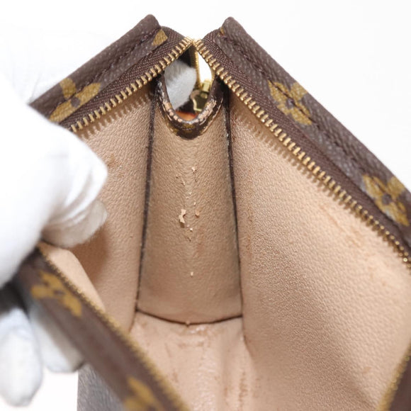 LOUIS VUITTON Monogram Poche Toilette 19 Pouch M47544 LV Auth 150304