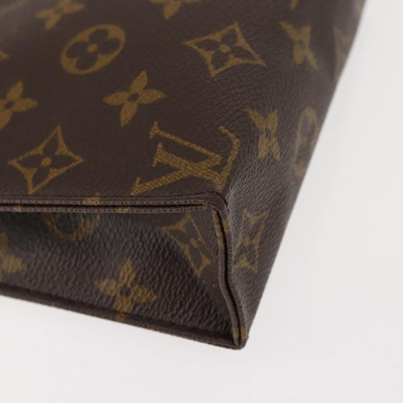 LOUIS VUITTON Monogram Poche Toilette 19 Pouch M47544 LV Auth 150304
