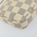LOUIS VUITTON Damier Azur Mini Pochette Accessoires Pouch N63005 LV Auth 150311-14