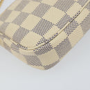 LOUIS VUITTON Damier Azur Mini Pochette Accessoires Pouch N63005 LV Auth 150311-16