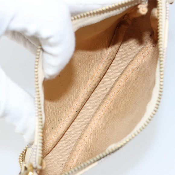 LOUIS VUITTON Damier Azur Mini Pochette Accessoires Pouch N63005 LV Auth 150311