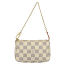 LOUIS VUITTON Damier Azur Mini Pochette Accessoires Pouch N63005 LV Auth 150311-13