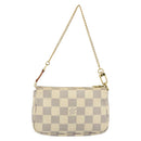 LOUIS VUITTON Damier Azur Mini Pochette Accessoires Pouch N63005 LV Auth 150311-2