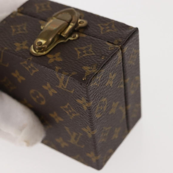 LOUIS VUITTON Monogram Case Eccrine Declaration Jewelry Box M21010 Auth 150312