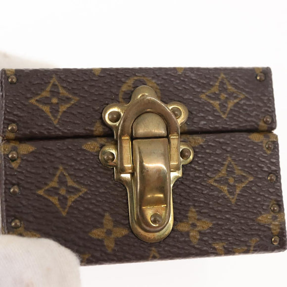 LOUIS VUITTON Monogram Case Eccrine Declaration Jewelry Box M21010 Auth 150312