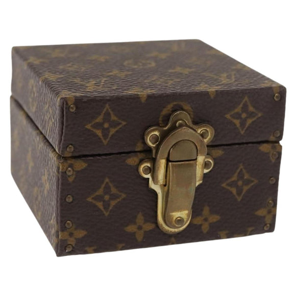 LOUIS VUITTON Monogram Case Eccrine Declaration Jewelry Box M21010 Auth 150312